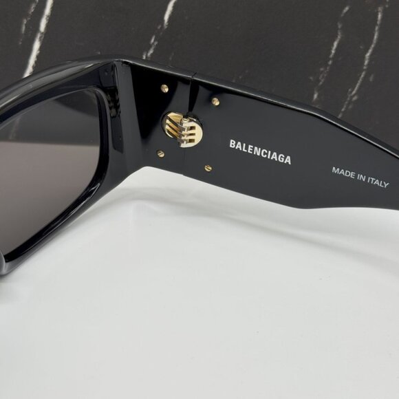 NEW BALENCIAGA BB0360S 005 UNISEX BLACK SUNGLASSES - Picture 12 of 12